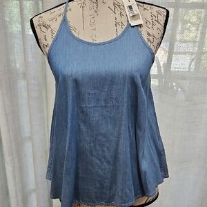 AG Adriano Goldschmied Denim Blue Camisole, Lightweight, Gorg